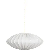 Bilde av Watt & Veke Ellipse taklampe, 80 cm, lin, hvit Lampe