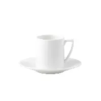 Bilde av Wedgwood Jasper Conran White Kaffekopp med Skål Hjem og hage - Kjøkken og spisestue - Servise og bestikk - Drikkeglass - Kaffe- og tekopper