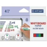 Bilde av Whiteboardmarker Centropen® 8559, 2,5 mm, rund, flere farver, pakke a 4 stk. Skriveredskaper - Markør - Whiteboardmarkør