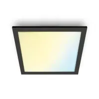 Bilde av WiZ Takpanel 36 W kvadrat, Smarttaklampe, Wi-Fi, Sort, LED, Ikke-utskiftbare pærer, 2700 K Belysning - Intelligent belysning (Smart Home) - Intelligent belysning