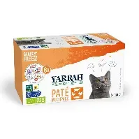 Bilde av Yarrah Organic Cat MultiPack Paté Grain Free 8 x 100 g Katt - Kattemat - Våtfôr