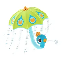 Bilde av Yookidoo - Fill 'N' Rain Peacock Umbrella - Green - (YO40223) - Leker