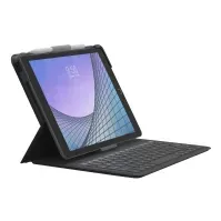 Bilde av ZAGG Messenger Folio 2 - Tastatur og folioveske - Bluetooth - Nordisk - koksgrå tastatur, koksgrå boks - for Apple 10.2-inch iPad 10.5-inch iPad Air (3. generasjon) PC & Nettbrett - PC tilbehør - Tastatur