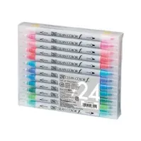 Bilde av ZIG Clean Color Pen f - Sæt m. 24 farver Skriveredskaper - Markør - Metallicmarkør