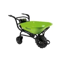 Bilde av Zipper ZI-EWB150-100L, Electric garden cart, 3 hjul, Sort, Grønn, 100 l, 150 kg, 48,5 kg Hagen - Hageredskaper - Trillebår