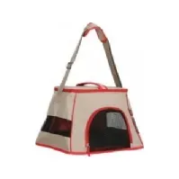 Bilde av Zolux Transport bag for the Happy Cat cat, light brown-red 44x32x29cm Kjæledyr - Katt - Transport bur og poser