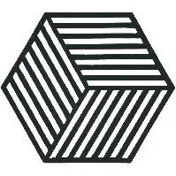 Bilde av Zone Gryteunderlag Black Hexagon Bordskåner