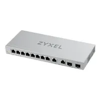 Bilde av Zyxel XGS1210-12 - Switch - Styrt - 8 x 10/100/1000 + 2 x 100/1000/2.5G + 2 x 1 Gigabit / 10 Gigabit SFP+ (opplink) - stasjonær, veggmonterbar PC tilbehør - Nettverk - Switcher