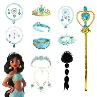 Bilde av aladdin jasmine prinsesse smykker kombinasjon barns nye halloween cos jasmine kolleksjon tilbehør