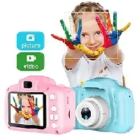 Bilde av barn kamera bursdag for jenter og gutter barn leker for 3 4 5 6 7 8 år gamle barn digitale video selfie kameraer for småbarn med 32gb sd kort rosa