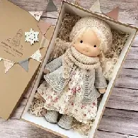 Bilde av bomull kropp waldorf dukke dukke kunstner håndlaget mini dress-up dukke diy halloween gaveeske emballasje velsignelse (unntatt små dyr tilbehør)