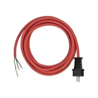 Bilde av brennenstuhl H05RR-F 3G1,5 - Strømkabel - uisolert tråd til power CEE 7/7 (hann) - AC 300/500 V - 3 m - rød Hvitevarer - Hvitevarer tilbehør