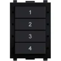 Bilde av digidim137BW2 Panel med 8 knapper, DALI2.7 scener + bryter, hvit Backuptype - El