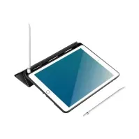 Bilde av eSTUFF Pencil case - Skjermdeksel for nettbrett - polyuretanlær, termoplast-polyuretan (TPU) - svart - 9.7 - for Apple 9.7-inch iPad (5. generasjon, 6. generasjon) PC & Nettbrett - Nettbrett tilbehør - Deksel & vesker