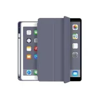 Bilde av eSTUFF Pencil case - Skjermdeksel for nettbrett - polyuretanlær, termoplast-polyuretan (TPU) - purpur - 9.7 - for Apple 9.7-inch iPad (5. generasjon, 6. generasjon) PC & Nettbrett - Nettbrett tilbehør - Deksel & vesker