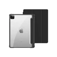 Bilde av eSTUFF - Skjermdeksel for nettbrett - polykarbonat, termoplast-polyuretan (TPU) - svart, gjennomsiktig - 10.2 - for Apple 10.2-inch iPad (7. generasjon, 8. generasjon, 9. generasjon) PC & Nettbrett - Nettbrett tilbehør - Deksel & vesker