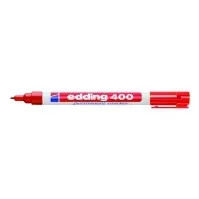 Bilde av edding 400 - Markør - permanent - rød - 1 mm Skriveredskaper - Markør - Permanenttusj