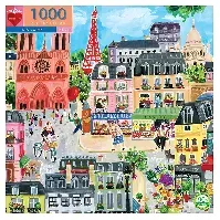 Bilde av eeBoo - Puzzle - Paris in a Day (EPZTPD2) - Leker