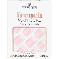 Bilde av essence French Manicure Click-on Nails 01 Classic French Sminke - Negler - Løsnegler