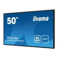 Bilde av iiyama ProLite LE5041UHS-B1 - 50 Diagonalklasse (49.5 synlig) LED-bakgrunnsbelyst LCD-skjerm - intelligent skilting - 4K UHD (2160p) 3840 x 2160 - svart, glansfinish PC tilbehør - Skjermer og Tilbehør - Digitale skilt