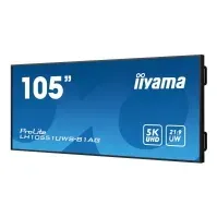 Bilde av iiyama ProLite LH10551UWS-B1AG - 105 Diagonalklasse (104.7 synlig) LED-bakgrunnsbelyst LCD-skjerm - intelligent skilting - 5K UHD (2160p) 5120 x 2160 - svart PC tilbehør - Skjermer og Tilbehør - Digitale skilt