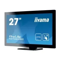 Bilde av iiyama ProLite T2736MSC-B1 - LED-skjerm - 27 - berøringsskjerm - 1920 x 1080 Full HD (1080p) @ 60 Hz - A-MVA - 300 cd/m² - 3000:1 - 4 ms - HDMI, VGA, DisplayPort - høyttalere - svart PC tilbehør - Skjermer og Tilbehør - Skjermer