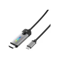 Bilde av j5create JCC157 - Adapterkabel - 24 pin USB-C hann til HDMI hann - 1.8 m - skjermet - romgrå/svart - 4 K 144 Hz (3840 x 2160) støtte, 8 K 60 Hz (7680 x 4320) støtte PC tilbehør - Kabler og adaptere - Adaptere