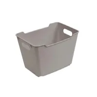 Bilde av keeper oppbevaringsboks lotta, 12,0 liter, grå elegant kar med bærehåndtak, med overflatestruktur, - 1 stk (1091213400000) N - A