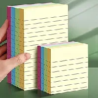 Bilde av klistrelapper i vanlig farge, 200 ark notat kontor notat papir horisontal linje notat klistremerke stor og mellomstor lapp kan skrives og limes inn n ganger