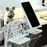 Bilde av korrugert akryl mobiltelefon stativ kontor skrivebord kreativ skjerm datamaskin nettbrett støtte stativ