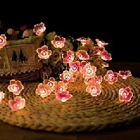 Bilde av led lyssnor 2/3/4m led fersken blomst fe lyssnor batteridrevet 20/30/40 lysdioder jule utendørs blomst form hage bryllup dekorativ streng lampe