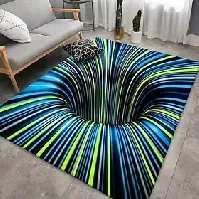 Bilde av moderne abstrakt 3d virvelområde teppe fortykket imitasjon kashmir stue enkelt soverom hel nattbord teppe sofa hjem salongbord sklisikker matte