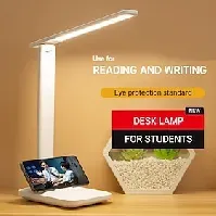 Bilde av sammenleggbar bordlampe lesing usb touch dimbar øyebeskyttelse led skrivebordslampe soverom student lesenattlampe 3 farger trinnløs dimbar skrivebordslampe tou