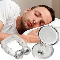Bilde av silikon anti snorke magnet neseklemme med oppbevaringsboks silikon anti-snorke enhet forhindrer snorking