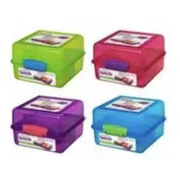 Bilde av sistema Lunchbox Lunch Cube 1,4 l 1 Stk ( Assorteret farver ) Kjøkkenutstyr - lunsj - Matboks