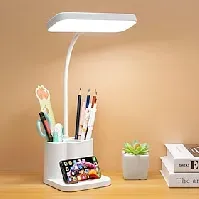 Bilde av skrivebordslampe led fleksibel studielampe med penneholder led skrivebordslampe med berøring dimbar led-stativ skrivebordslampe leselampe kreativ smart student