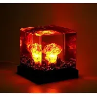 Bilde av soppsky atomeksplosjonslampe,2024 atomeksplosjonsbombe soppskylampe atombombe modell atmosfærelampe soppsky harpiks nattlys vulkanutbrudd nattlys