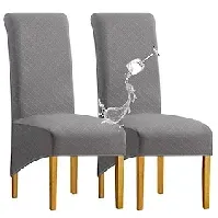 Bilde av spisestuestoltrekk vannavstøtende stretch høyrygg stol slipcover spandex stol setetrekk med strikk for bryllup,1 stk