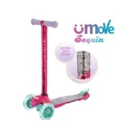 Bilde av uMoVe Paillet Mini Flex LED Løbehjul, Pink Utendørs lek - Gå / Løbekøretøjer - Løpehjul