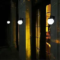 Bilde av utendørs vanntett solcellevegglampe led minimalistisk moderne korridor balkonglampe utendørs kreativ sfærisk inngang utvendig veggbelysning 1stk
