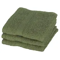 Bilde av vaskeklut - Grønn - Egeria - 30x30 cm Håndklær