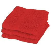 Bilde av vaskeklut - Rød - Egeria - 30x30 cm Håndklær