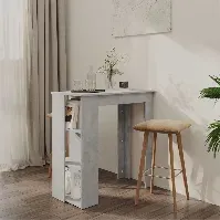 Bilde av vidaXL Barbord med hylle betonggrå 102x50x103,5 cm sponplate - Møbler > Bord > Spisebord