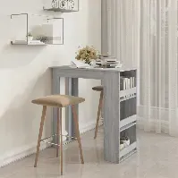 Bilde av vidaXL Barbord med stativ grå sonoma eik 102x50x103,5 cm sponplate - Møbler > Bord > Spisebord