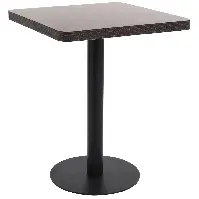 Bilde av vidaXL Bistrobord mørkebrun 60x60 cm MDF - Møbler > Bord > Spisebord