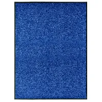 Bilde av vidaXL Dørmatte vaskbar blå 90x120 cm