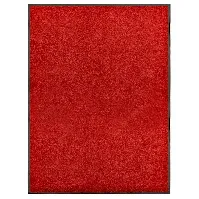 Bilde av vidaXL Dørmatte vaskbar rød 90x120 cm