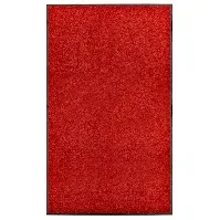 Bilde av vidaXL Dørmatte vaskbar rød 90x150 cm