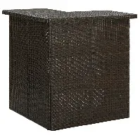 Bilde av vidaXL Hjørnebarbord brun 100x50x105 cm polyrotting - Møbler > Bord > Spisebord