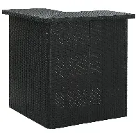 Bilde av vidaXL Hjørnebarbord svart 100x50x105 cm polyrotting - Møbler > Bord > Spisebord